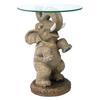 Design Toscano Good Fortune Elephant Sculpture Glass-Topped Table EU32144